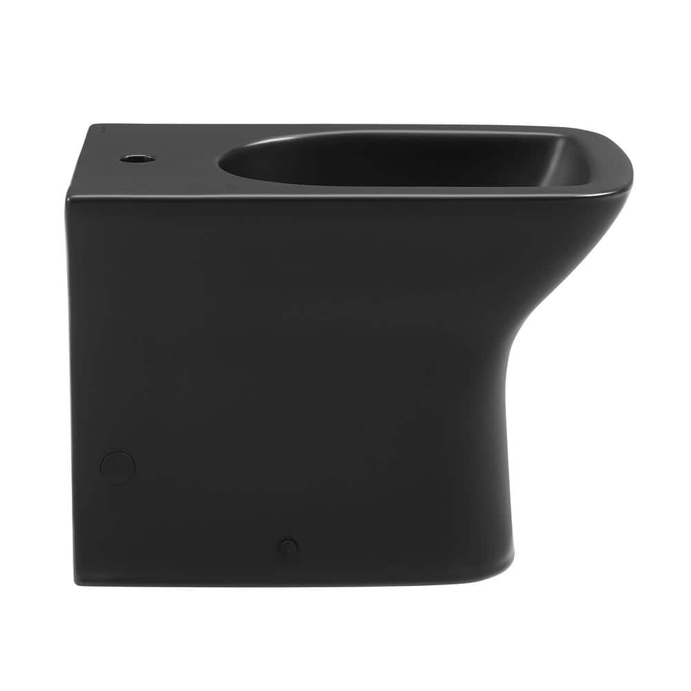 Swiss Madison Carre Elongated Matte Black Bidet - Sleek Modern Design