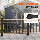 VEVOR Staircase Metal Balusters, 38 x 1 in. Flat Aluminum Alloy Decorative Banister Spindles, 72 Pack Deck Baluster with Screw