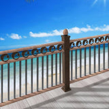 VEVOR Staircase Metal Balusters, 38 x 1 in. Flat Aluminum Alloy Decorative Banister Spindles, 72 Pack Deck Baluster with Screw
