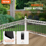 VEVOR Staircase Metal Balusters, 38 x 1 in. Flat Aluminum Alloy Decorative Banister Spindles, 72 Pack Deck Baluster with Screw