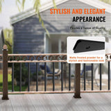 VEVOR Staircase Metal Balusters 32.28 in. H x 0.22 in. W Flat Black Aluminum Alloy Stair Railing Kit Deck Baluster (51-Pack)