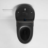 WELLFOR Smart Bidet Toilet 1.28 GPF Matte Black - LED Screen, Auto Functions, Heated Seat