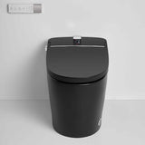 WELLFOR Smart Bidet Toilet 1.28 GPF Matte Black - LED Screen, Auto Functions, Heated Seat