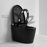 WELLFOR Smart Bidet Toilet 1.28 GPF Matte Black - LED Screen, Auto Functions, Heated Seat
