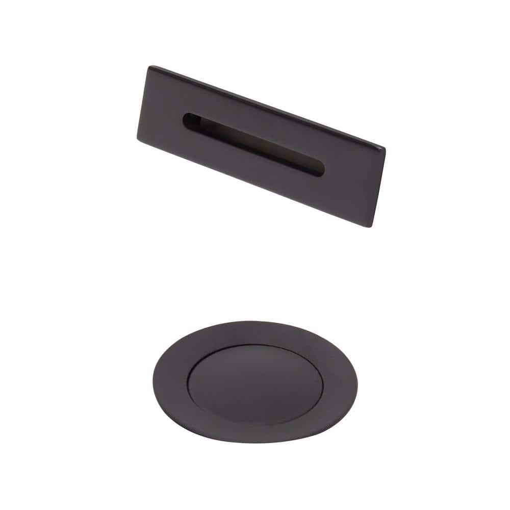 Wyndham Collection Matte Black Pop-Up Drain Trim Kit with Overflow Plate