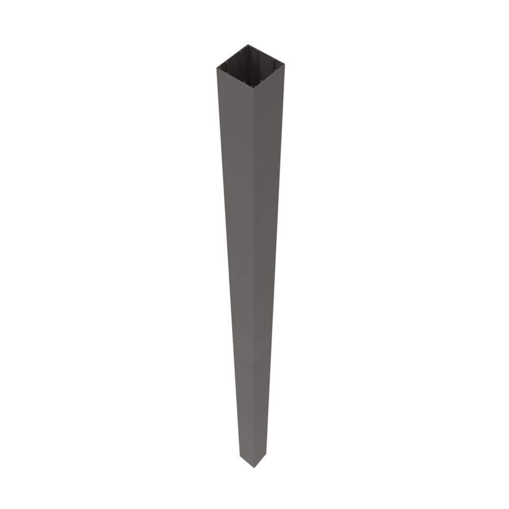 Barrette Outdoor Living VersaRail 4.25 in. x 4.25 in. x 108 in. Matte Bronze Aluminum Rail Post Sleeve