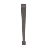 Penrose/VersaRail 2.5 in. x 2.5 in. x 60 in. Matte Bronze Heavy-Duty Aluminum Rail Post with Trim