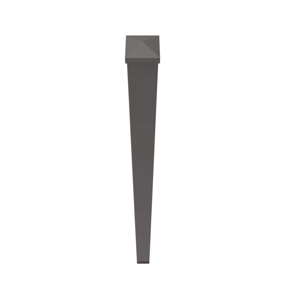 Veranda Aluminum Rail 52 in. HD Blank Fascia Mount Post MZ