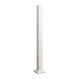 FORTRESS Al13 Home Rail 45.5 in. H x 3 in. W Aluminum Matte White Blank Post with Base Cover