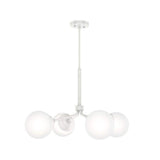 Hunter Hepburn 4 Light Matte White Chandelier Bedroom Light