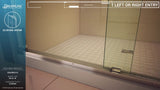 DreamLine Essence-H 44 to 48 in. x 76 in. Semi-Frameless Bypass Sliding Shower Door, Brushed Nickel