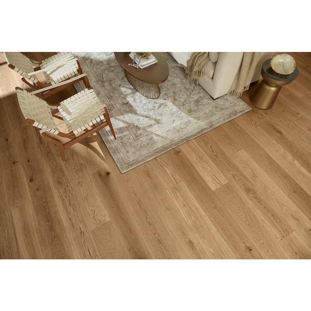 ASPEN FLOORING Meadow Hickory 9/16 in T x 8.66 in. W Tongue and Groove Wire Brushed Engineered Hardwood Flooring (31.25 sqft/case)