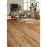ASPEN FLOORING Meadow Hickory 9/16 in T x 8.66 in. W Tongue and Groove Wire Brushed Engineered Hardwood Flooring (31.25 sqft/case)