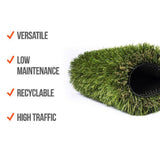 AstroLawn Allure 15 ft. Wide x Cut to Length Meadow Green Artificial Grass