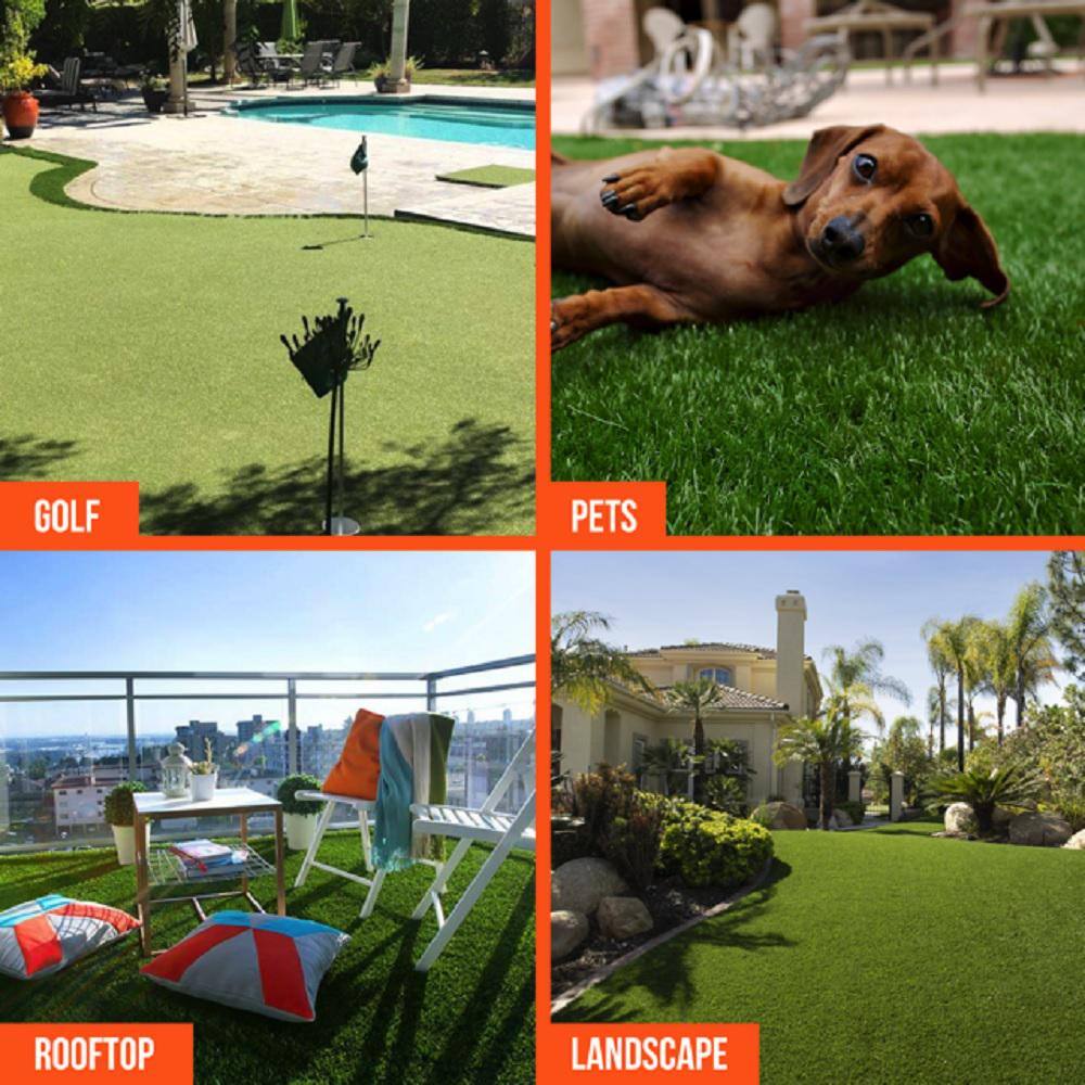 AstroLawn Allure 15 ft. Wide x Cut to Length Meadow Green Artificial Grass