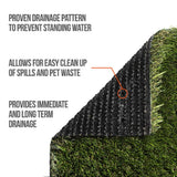 AstroLawn Allure 15 ft. Wide x Cut to Length Meadow Green Artificial Grass