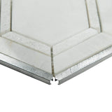MSI Medici Silver Pattern 10.83 in. x 12.44 in. x 8mm Stone Metal Blend Mesh Mounted Mosaic Tile (9.4 sq. ft/Case)