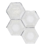 MSI Medici Silver Pattern 10.83 in. x 12.44 in. x 8mm Stone Metal Blend Mesh Mounted Mosaic Tile (9.4 sq. ft/Case)