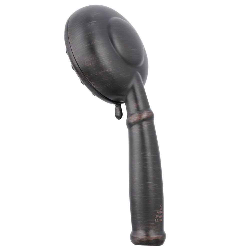 MOEN Banbury 5-Spray 4 in. Single Wall Mount Handheld Adjustable Shower Head in Mediterranean Bronze