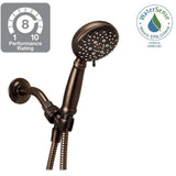 MOEN Banbury 5-Spray 4 in. Single Wall Mount Handheld Adjustable Shower Head in Mediterranean Bronze