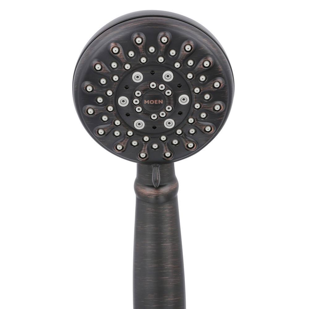 MOEN Banbury 5-Spray 4 in. Single Wall Mount Handheld Adjustable Shower Head in Mediterranean Bronze