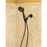MOEN Banbury 5-Spray 4 in. Single Wall Mount Handheld Adjustable Shower Head in Mediterranean Bronze