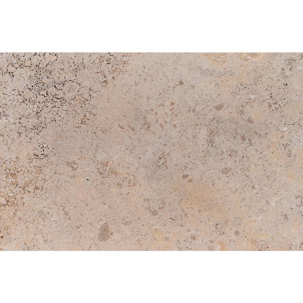 MSI Take Home Tile Sample - Mediterranean Walnut 6 in. x 6 in. Tumbled Travertine Paver Tile (0.25 sq. ft.)