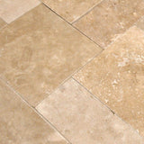 MSI Take Home Tile Sample - Mediterranean Walnut Pattern 6 in. x 6 in. Tumbled Travertine Paver Tile (0.25 sq. ft.)