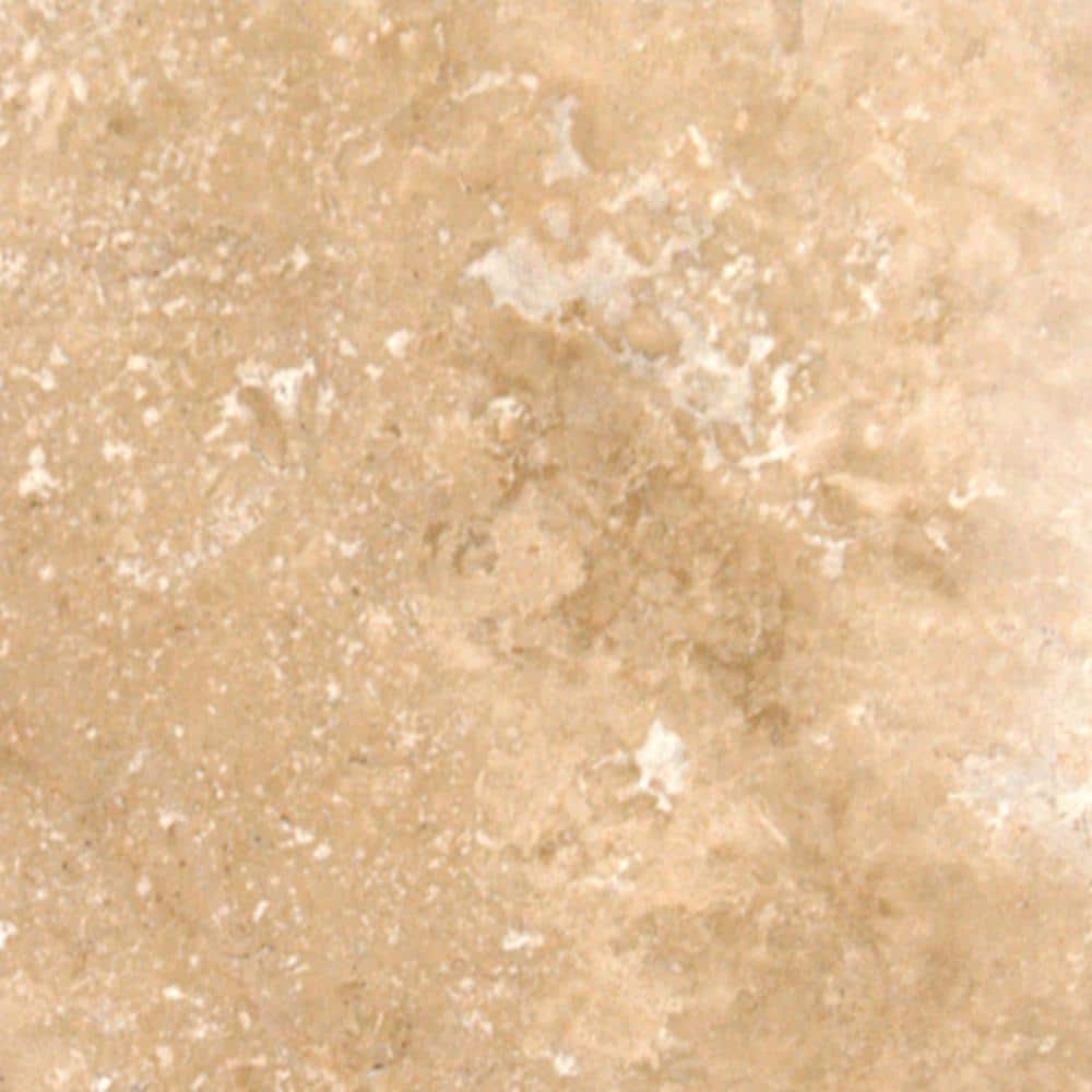 MSI Take Home Tile Sample - Mediterranean Walnut Pattern 6 in. x 6 in. Tumbled Travertine Paver Tile (0.25 sq. ft.)