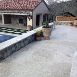 MSI Take Home Tile Sample - Mediterranean Walnut Pattern 6 in. x 6 in. Tumbled Travertine Paver Tile (0.25 sq. ft.)