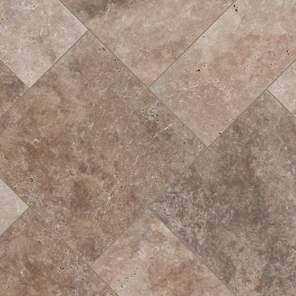 MSI Mediterranean Walnut 10 Piece Tumbled Travertine Paver Kit (30 Kits / 480 sq. ft. / pallet)