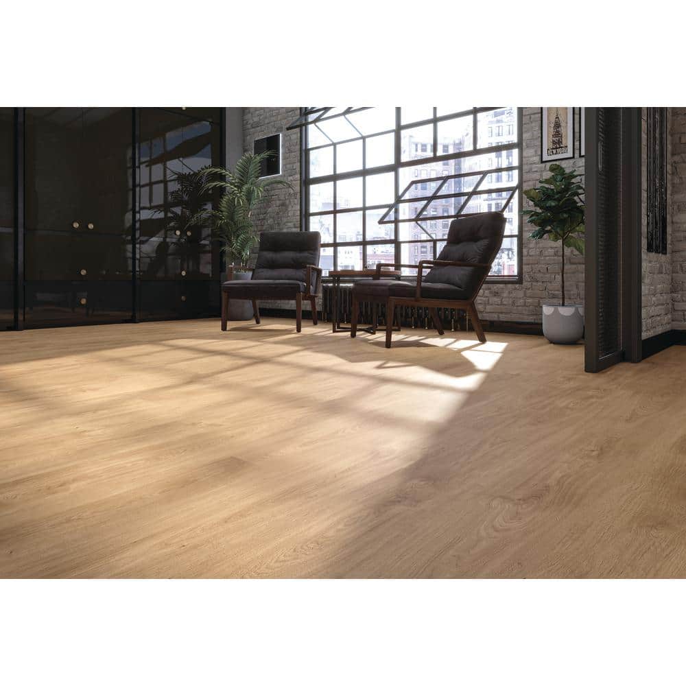 SAFAVIEH Parquet Flooring Medium Blonde 0.38 in. T x 7.5 in. W Click Lock Engineered Hardwood Flooring (21.4 sq. ft./case)