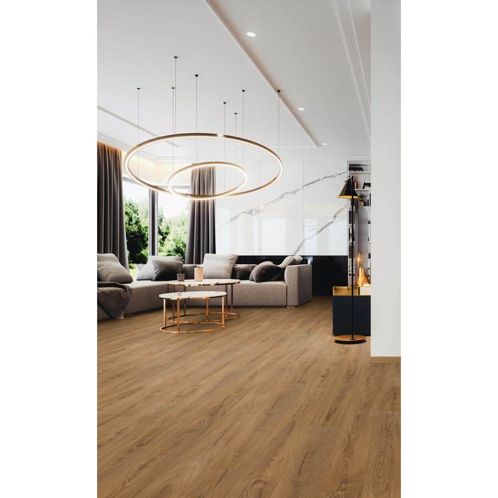 Krono Original Inca Carpenter Oak Solid 8mm T x 7.67 in. W Laminate Wood Flooring(24.32 sq. ft./case)