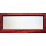 36 in. x 80 in. Contemporary 5 Lite Mist Lite Stained Mahogany Wood Prehung Front Door