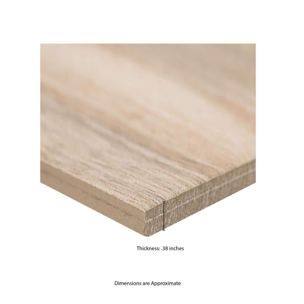 MSI Meliana Amber 9 in. x 48 in. Matte Porcelain Wood Look Floor and Wall Tile (648 sq. ft./Pallet)