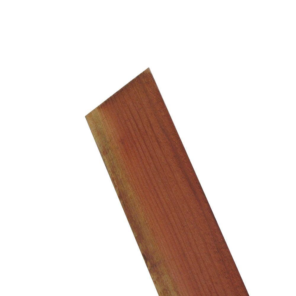 Mendocino Forest Products 3/4 in. x 5-1/2 in. x 8 ft. FSC Construction Common Redwood Flat Top Wood Fence Picket
