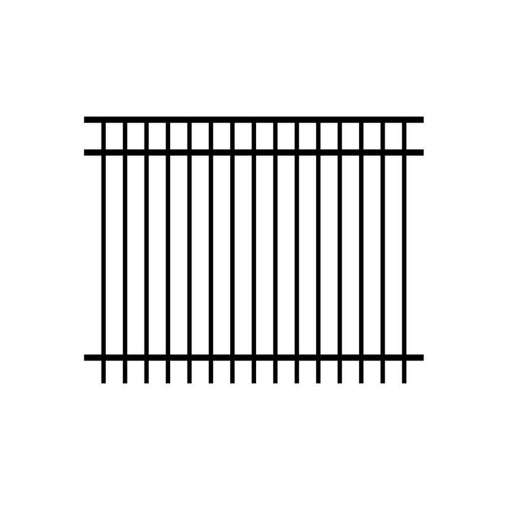 Installed Aluminum Ornamental Metal Fence