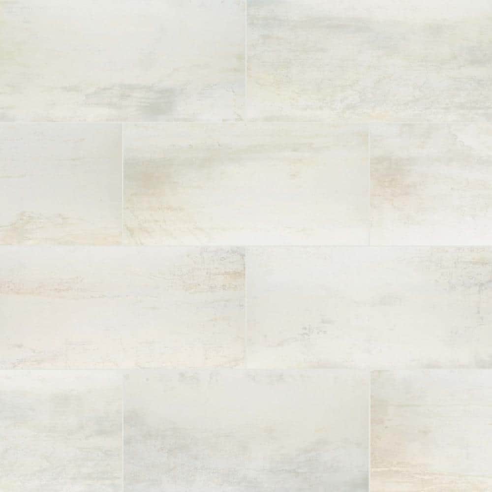 MSI Metallic Blanche 12 in. x 24 in. Matte Porcelain Floor and Wall Tile (14 sq. ft./Case)