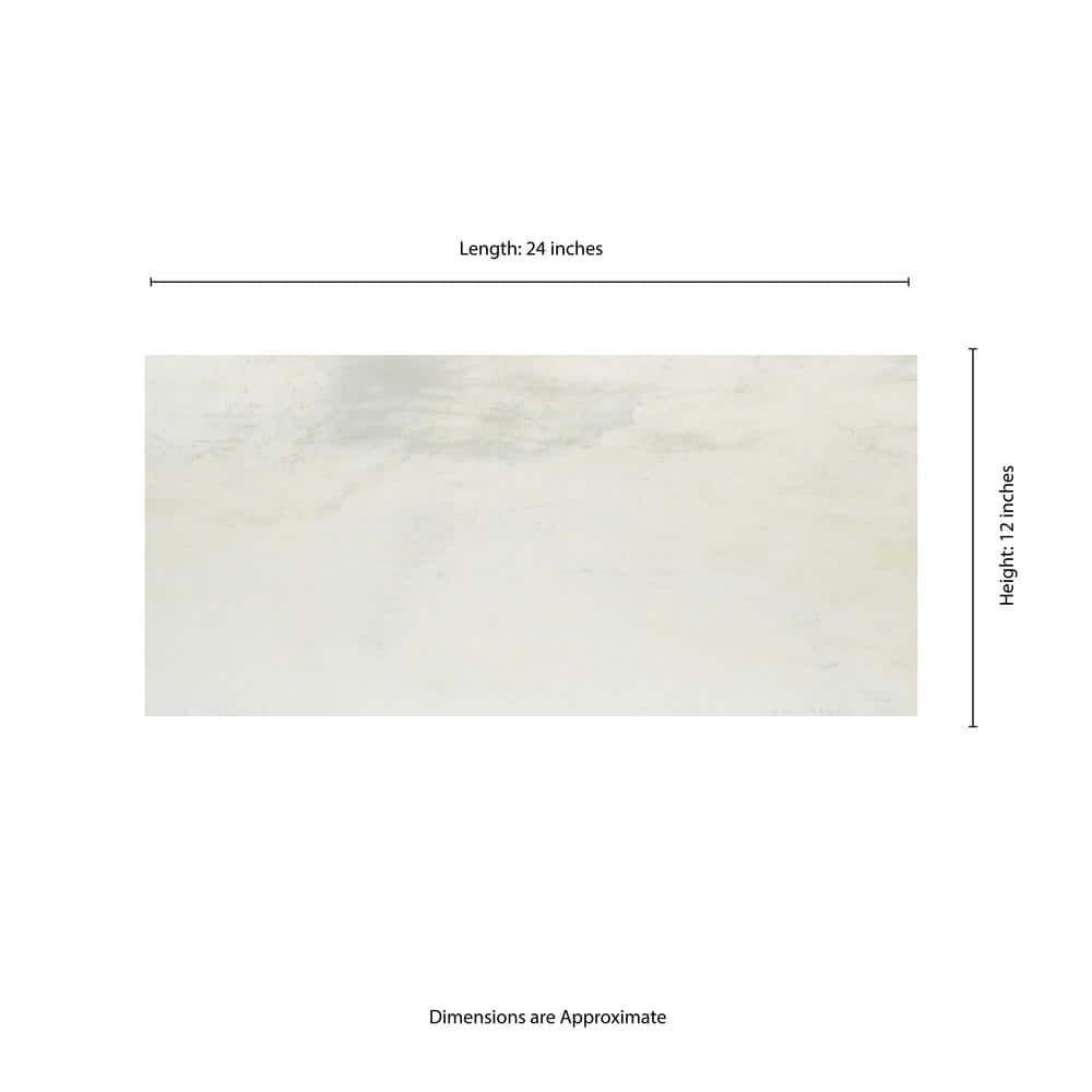 MSI Metallic Blanche 12 in. x 24 in. Matte Porcelain Floor and Wall Tile (14 sq. ft./Case)
