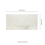 Metallic Blanche 24 in. x 48 in. Matte Porcelain Stone Look Floor and Wall Tile (16 sq. ft./Case)
