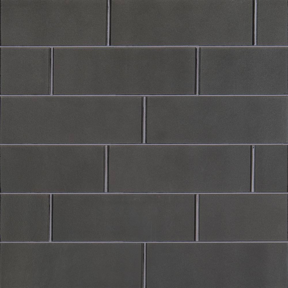 MSI Metallic 4 in. x 12 in. Glossy Glass Gray Subway Tile (5 sq. ft. / case)