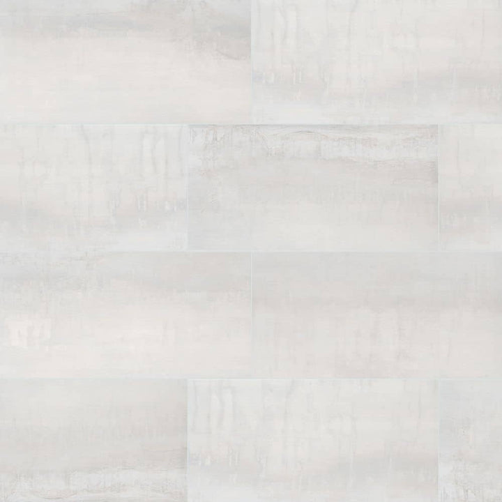 Metallic White 12 in. x 24 in. Matte Ceramic Floor and Wall Tile (19.38 sq. ft./Case)