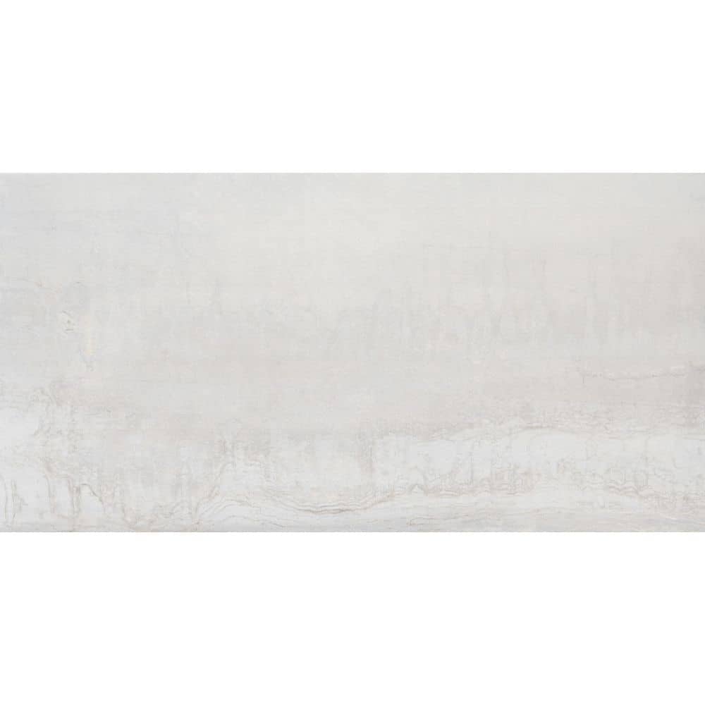 MSI Metallic White 12 in. x 24 in. Matte Ceramic Floor and Wall Tile (19.38 sq. ft./Case)