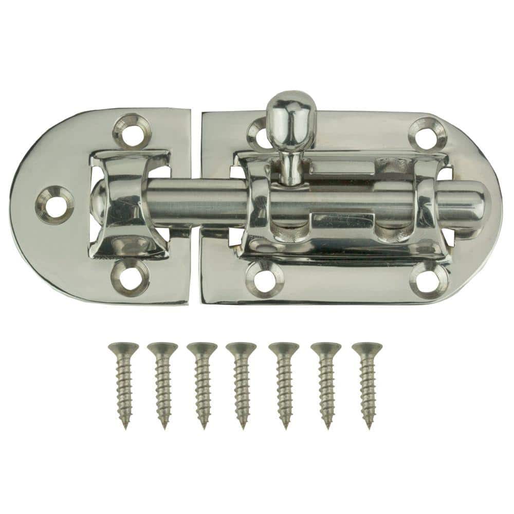 Everbilt 3-5/8 in. Stainless Steel Barrel Bolt