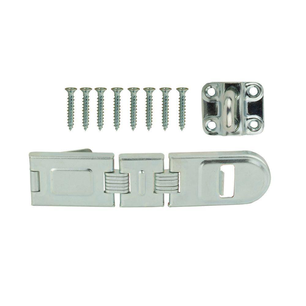 Everbilt 7-3/4 in. Zinc-Plated Double Hinge Safety Hasp