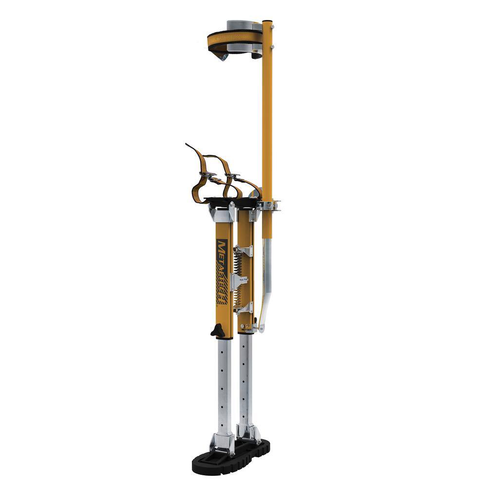 MetalTech Jobsite Series 18 in. to 30 in. All Aluminum Heavy-Duty Drywall Stilts, 225 lbs. Load Capacity