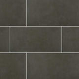 Metro Anthracite 12 in. x 24 in. Matte Porcelain Stone Look Floor and Wall Tile (14 sq. ft./Case)