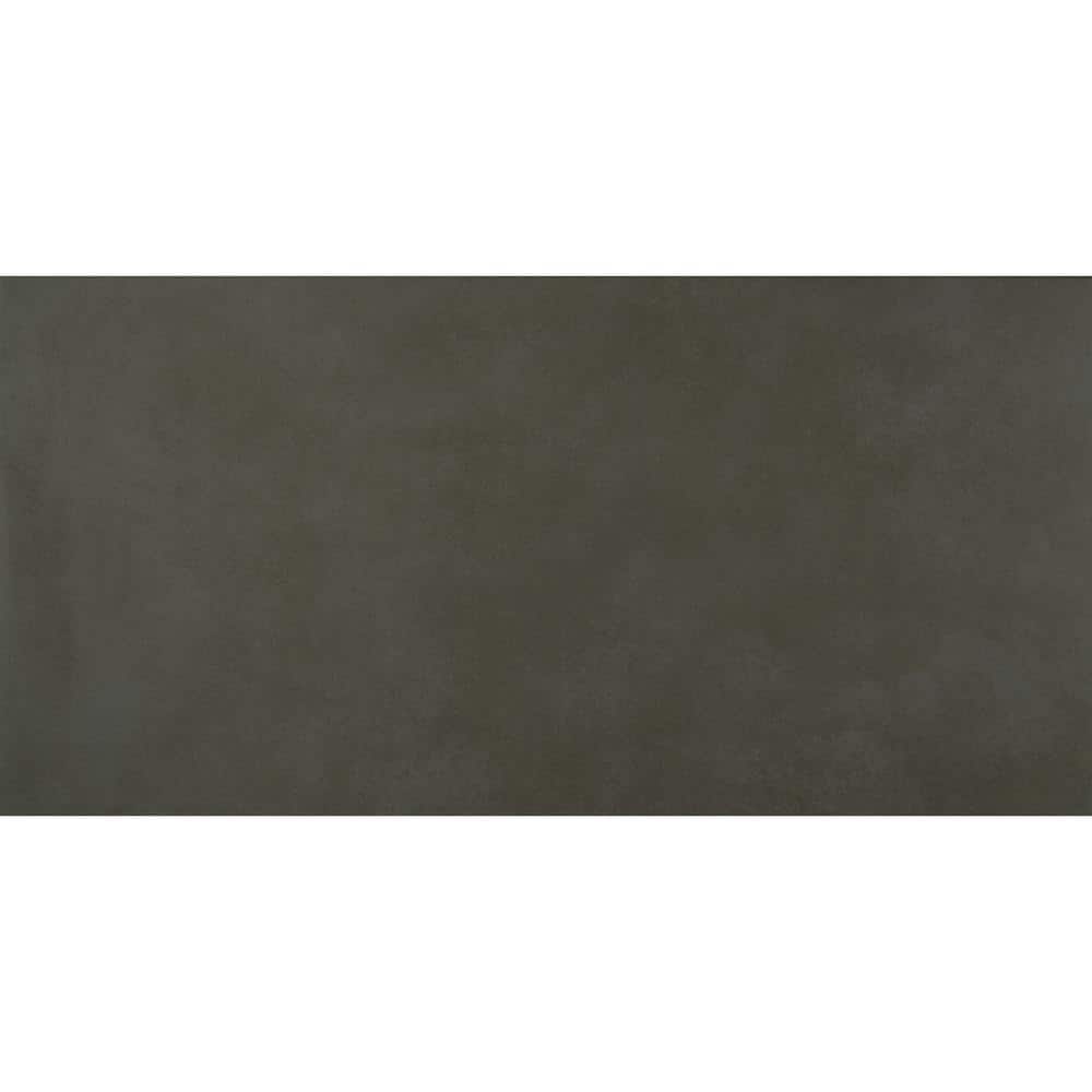Metro Anthracite 12 in. x 24 in. Matte Porcelain Stone Look Floor and Wall Tile (14 sq. ft./Case)