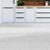 Metro Blanco 12 in. x 24 in. Matte Porcelain Fabric Look Floor and Wall Tile (16 sq. ft./Case)