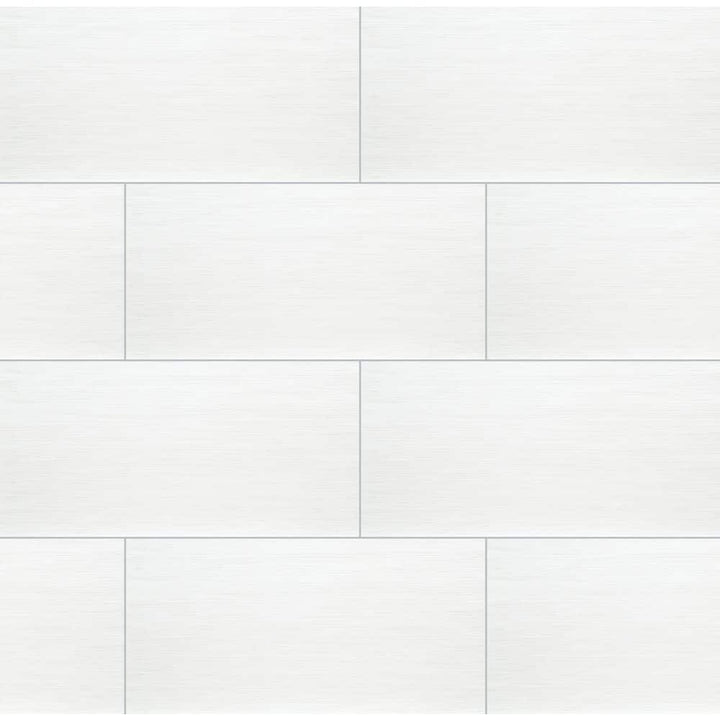 Metro Blanco 12 in. x 24 in. Matte Porcelain Fabric Look Floor and Wall Tile (16 sq. ft./Case)